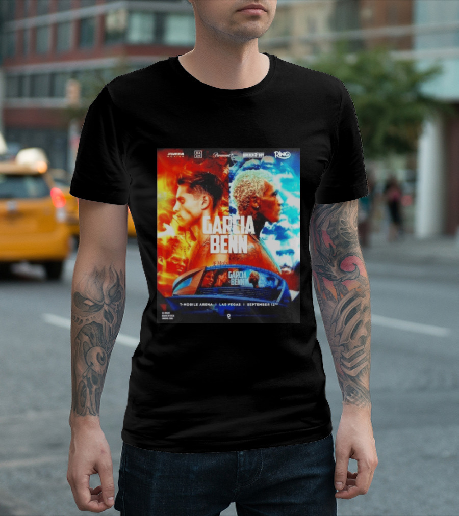 Garcia Vs Benn Live Fight DAZN Mobile Arena Las Vegas September 12th T-Shirt