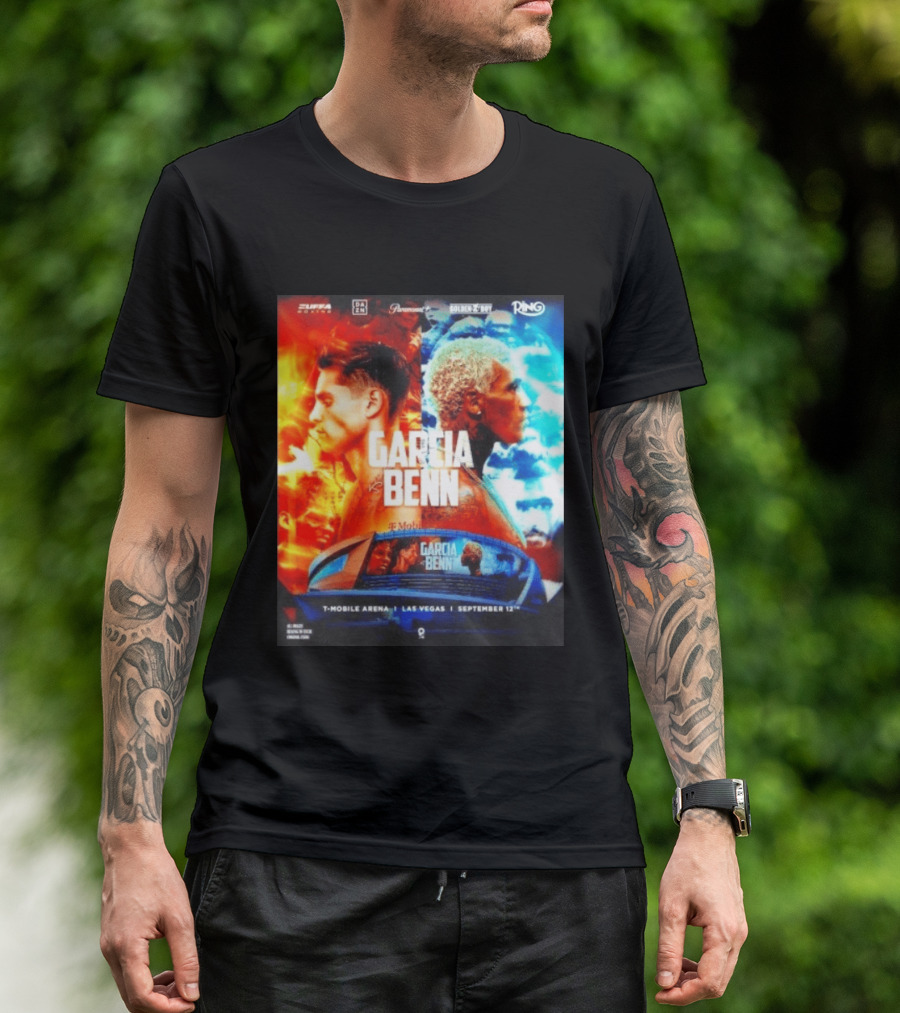 Garcia Vs Benn Live Fight DAZN Mobile Arena Las Vegas September 12th T-Shirt