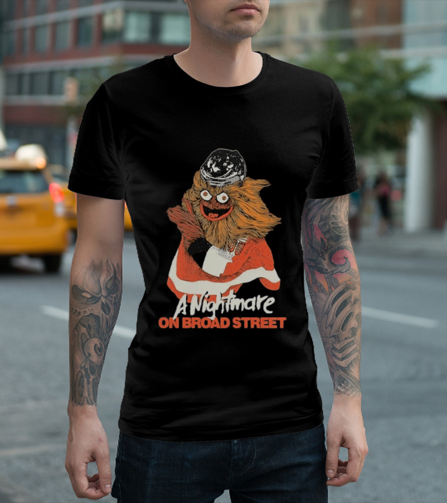 Philadelphia Flyers Gritty A Nightmare On Broad Street T-Shirt