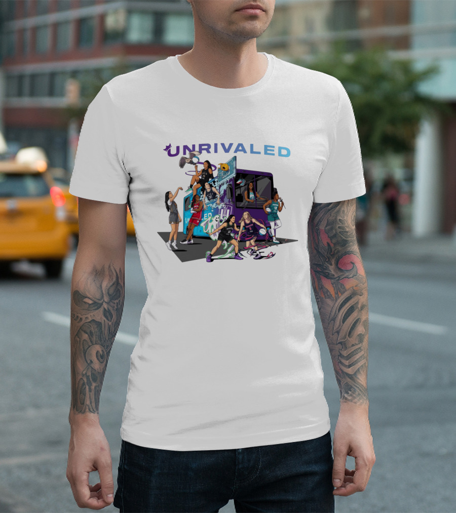 Unrivaled Season 3 Women's Bus Tour Players Uniform Basketball Team T-Shirt