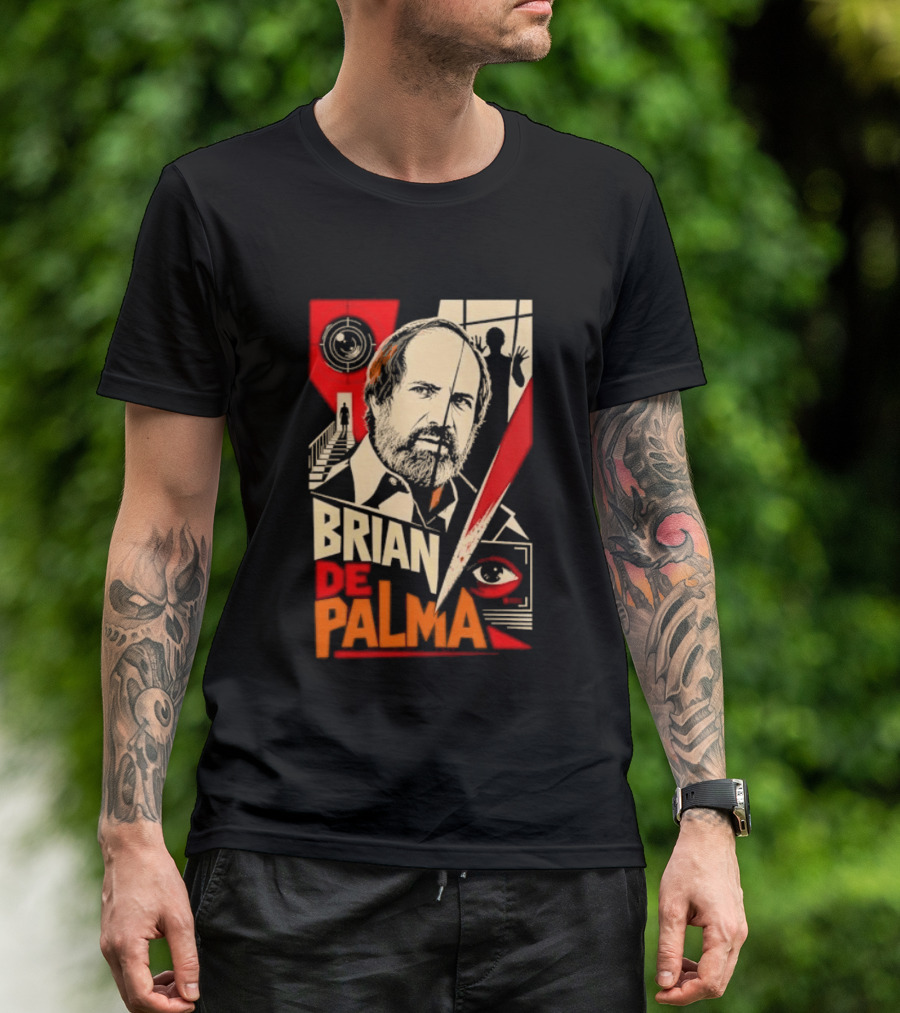 Brian De Palma Cinematic Visionary Red Eye Montages T-Shirt
