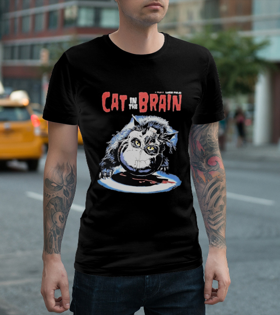 Lucio Fulci Cat In The Brain Horror Movie Graphic Novelty T-Shirt