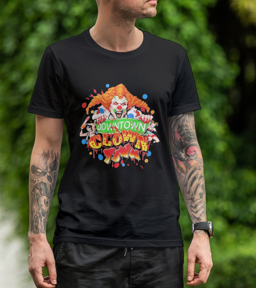 Downtown Clown Town Joker Harley T-Shirt