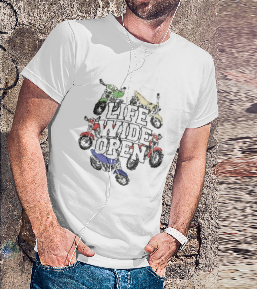 Cboystv Youth Life Wide Open Bikes T-Shirt