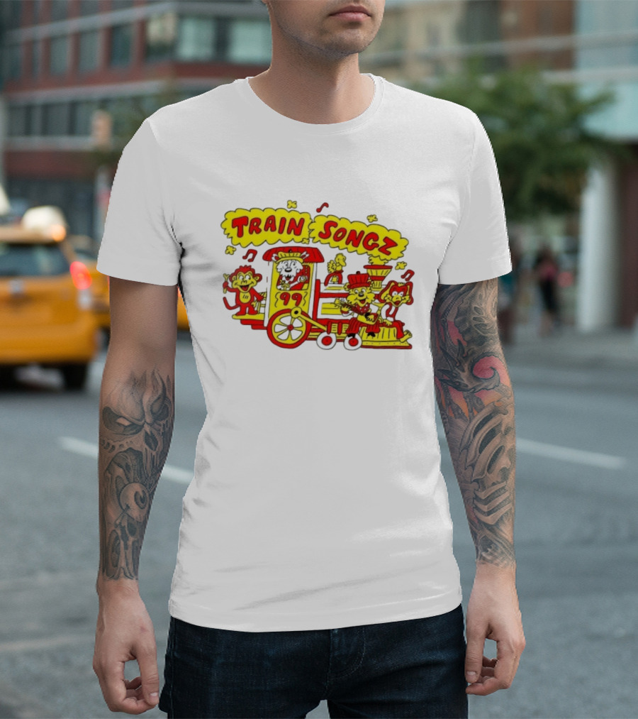 Train Songz 99 Musical Cartoon Animal Band Fun Adventure T-Shirt