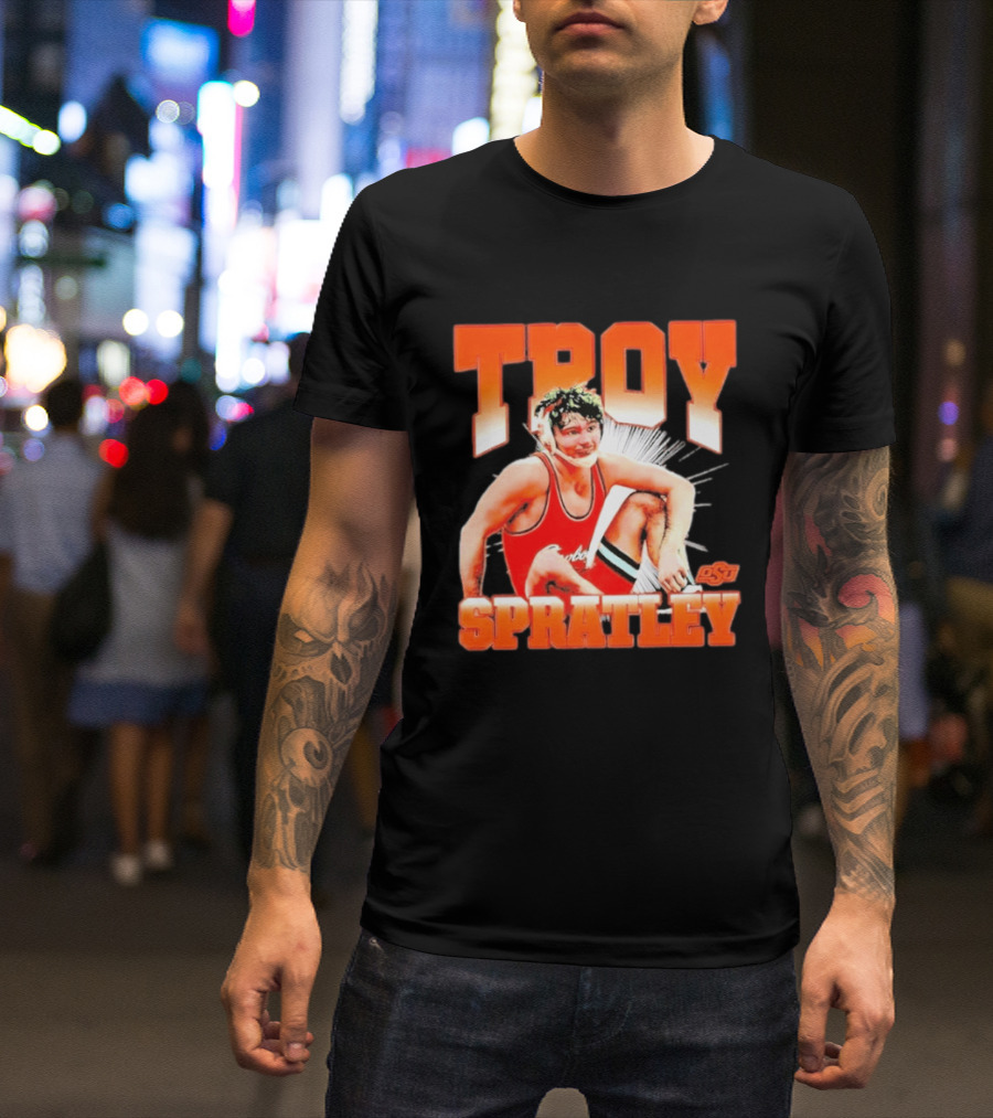 Troy Spratley OSU Oklahoma State Wrestling Player T-Shirt