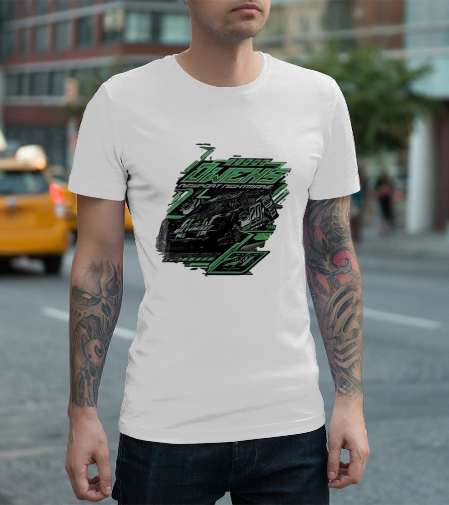 Jimmy Owens Newport Nightmare 20 Car Racing Ultimate 64 Dirt Track 2023 T-Shirt