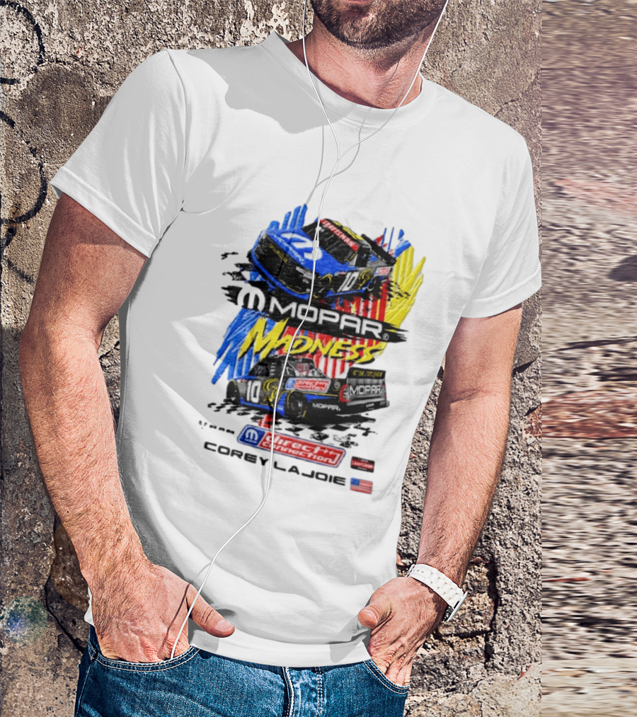 Kaulig Racing Corey LaJoie Mopar Madness 10 Direct Connection NASCAR 2023 T-Shirt