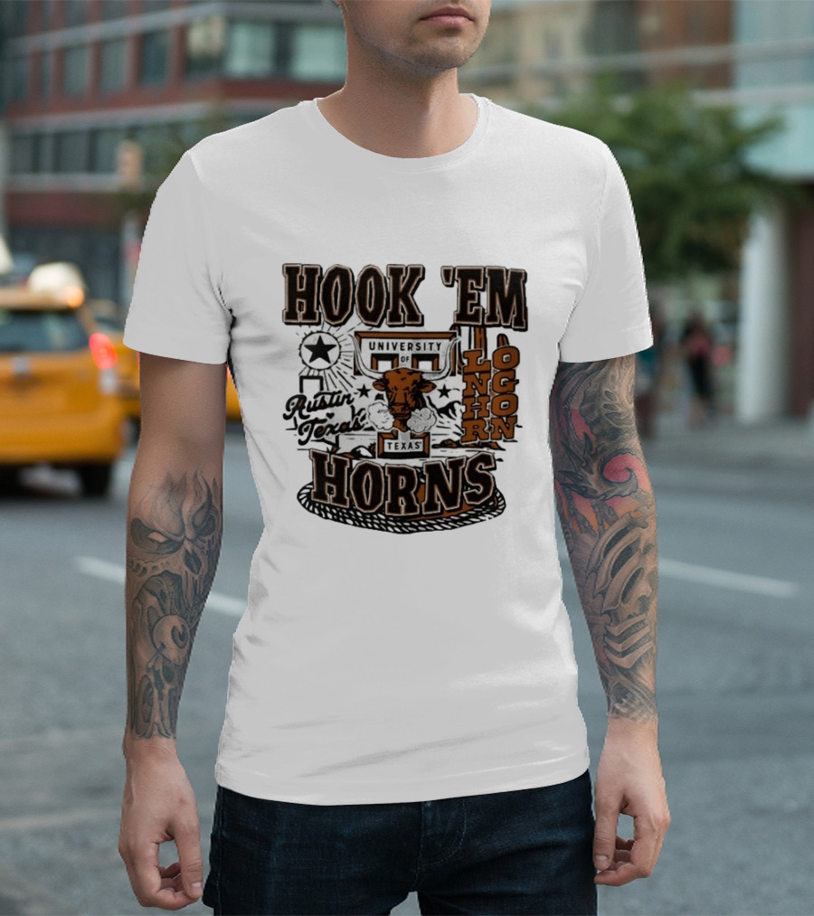 Hook 'Em Horns University Of Texas Austin Longhorns Texas T-Shirt