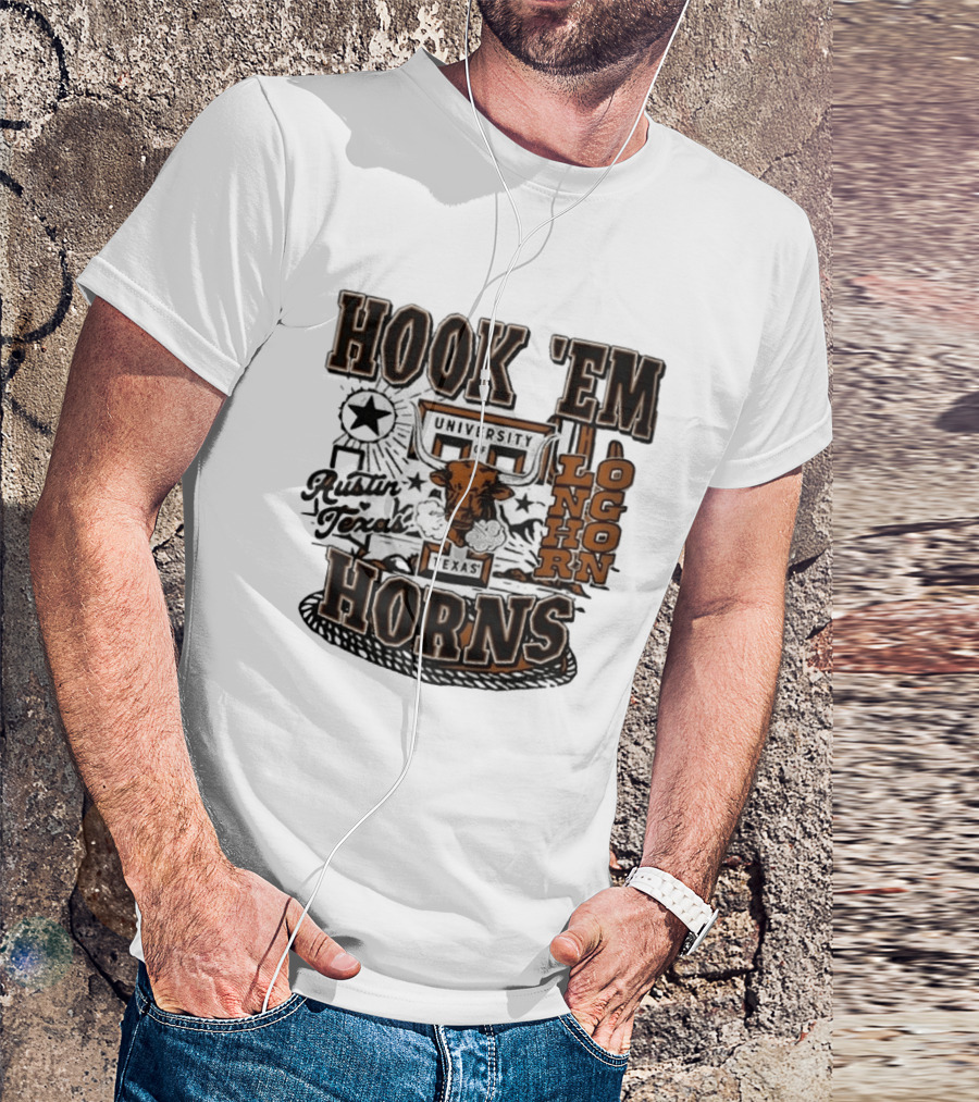 Hook 'Em Horns University Of Texas Austin Longhorns Texas T-Shirt