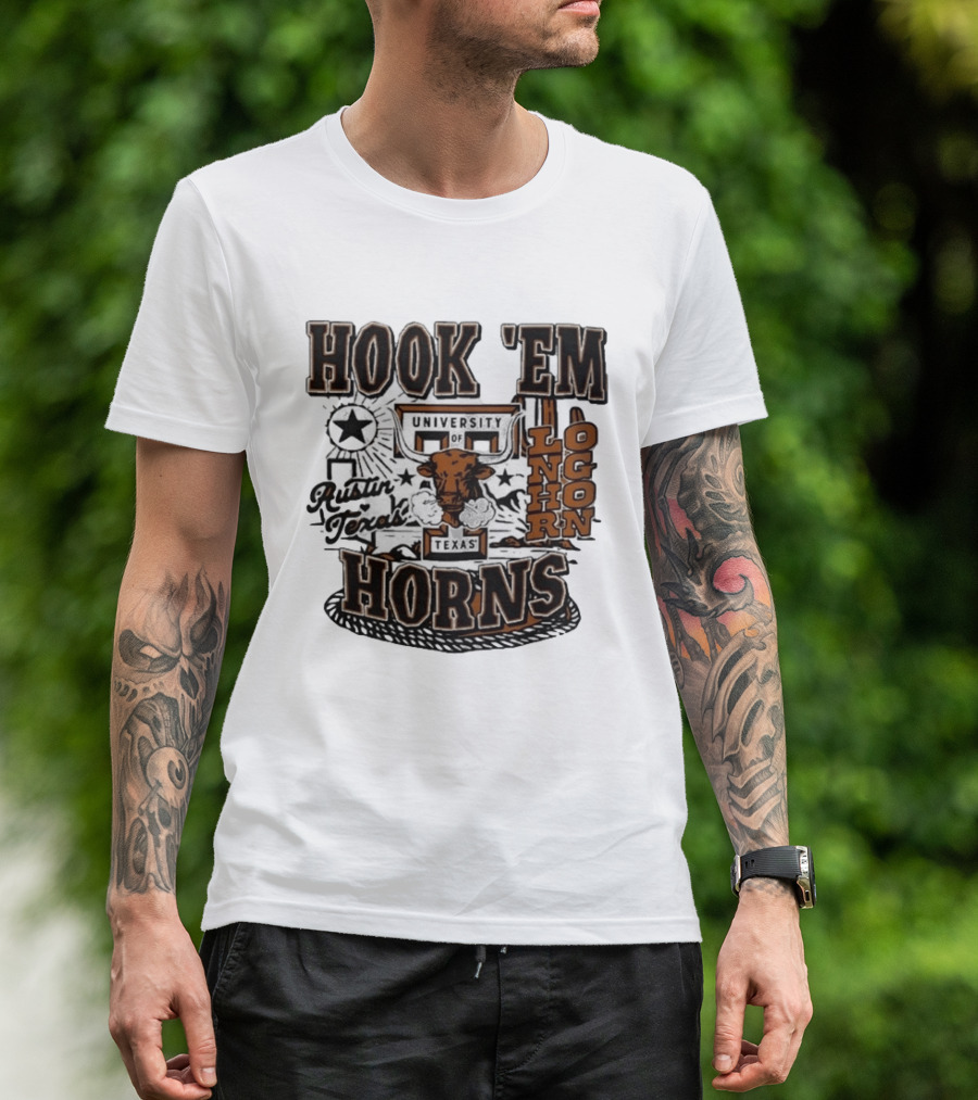 Hook 'Em Horns University Of Texas Austin Longhorns Texas T-Shirt