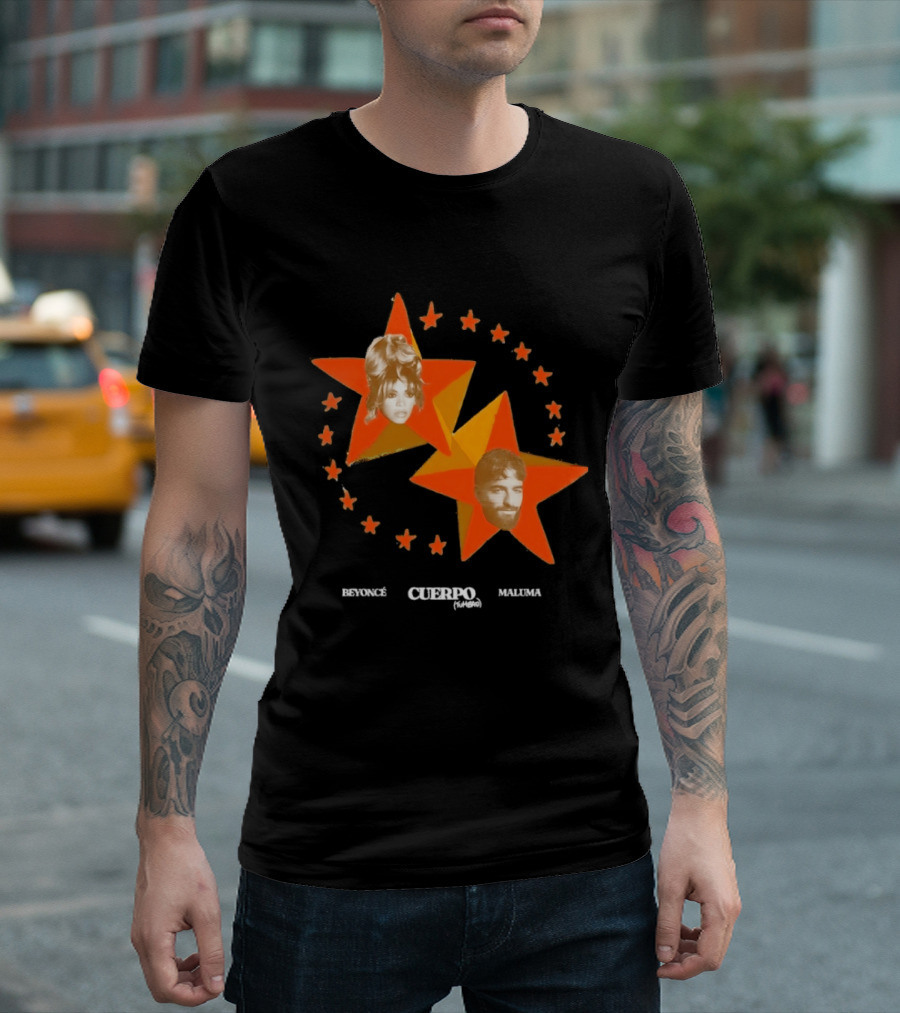 Beyoncé Maluma Cuerpo Tumbao Latin Pop Starry T-Shirt
