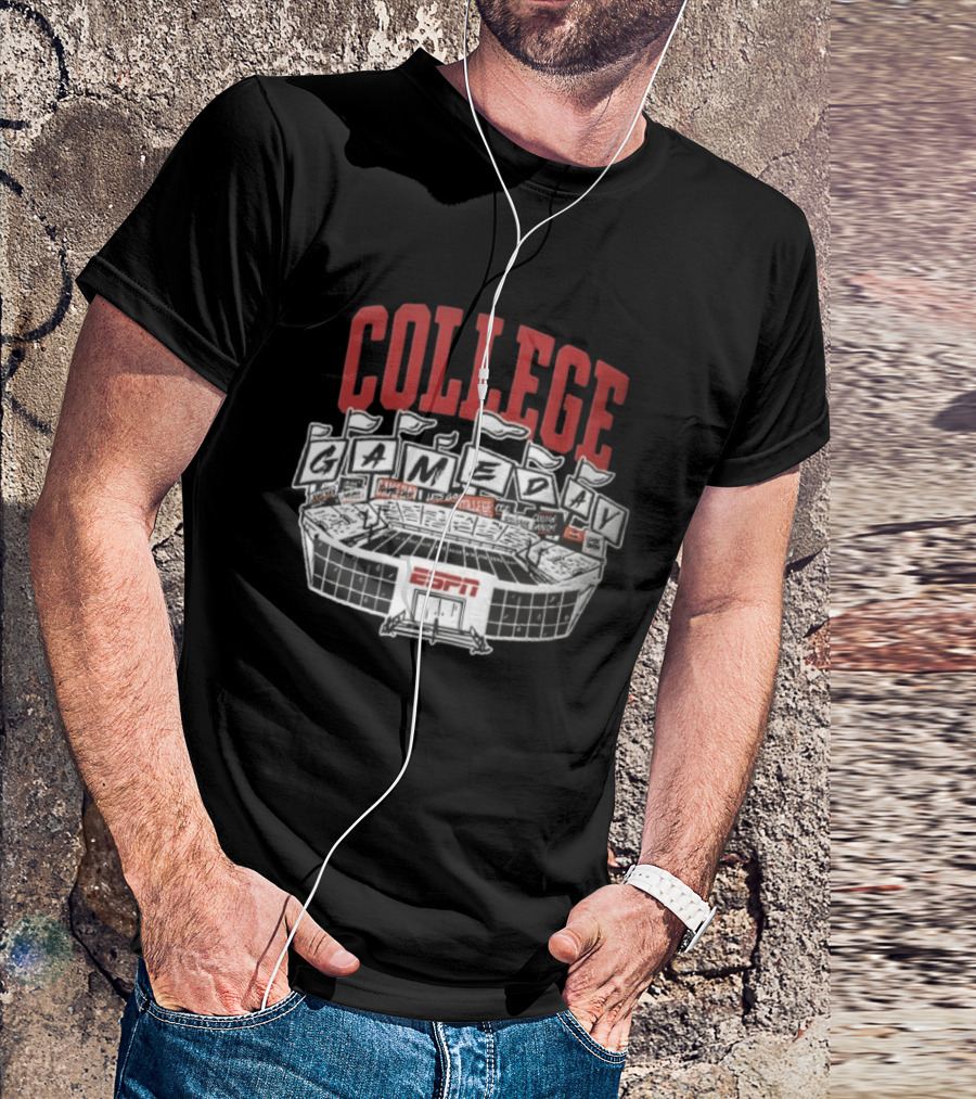 ESPN College GameDay Stadium Flags And Field T-Shirt