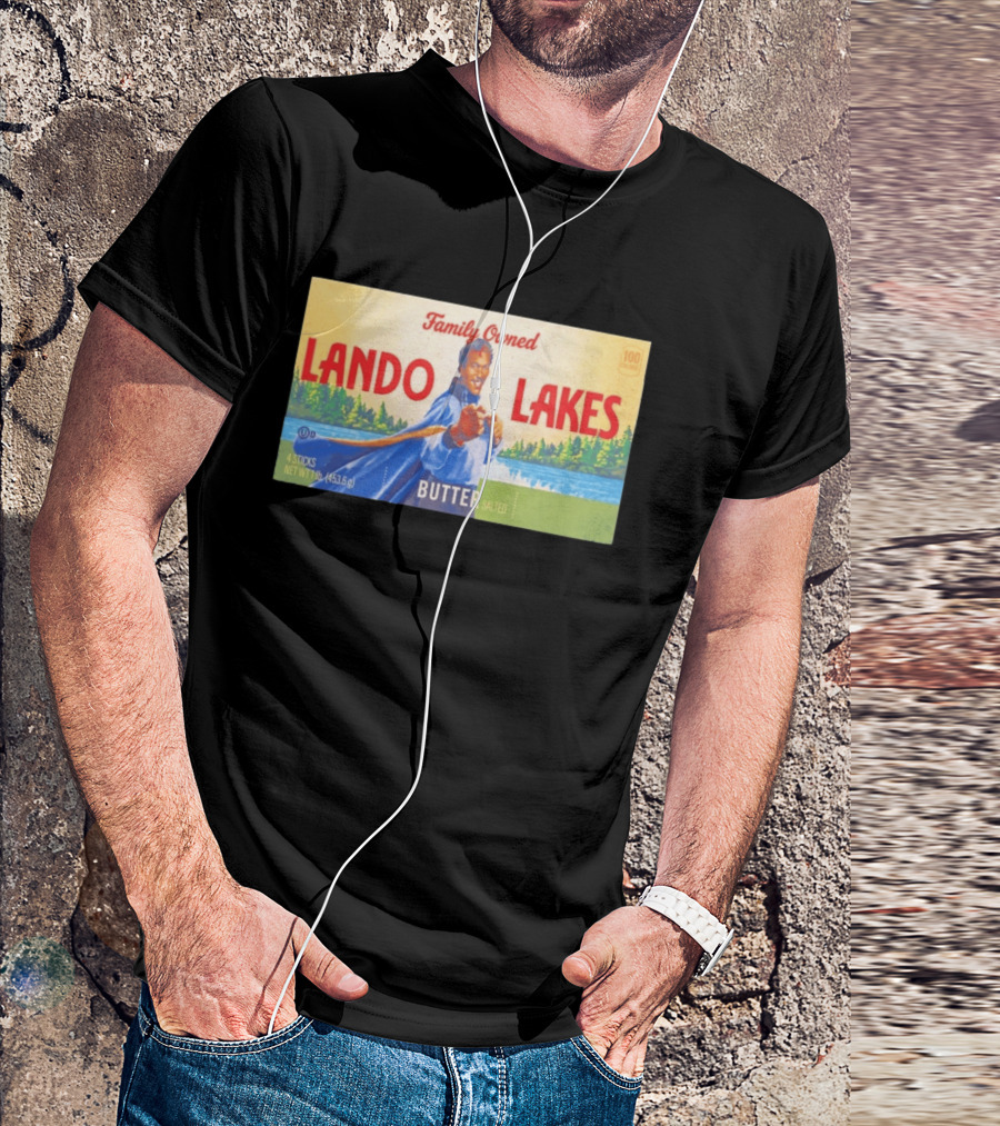 Family Owned Lando Lakes Butter Star Wars Mashup T-Shirt