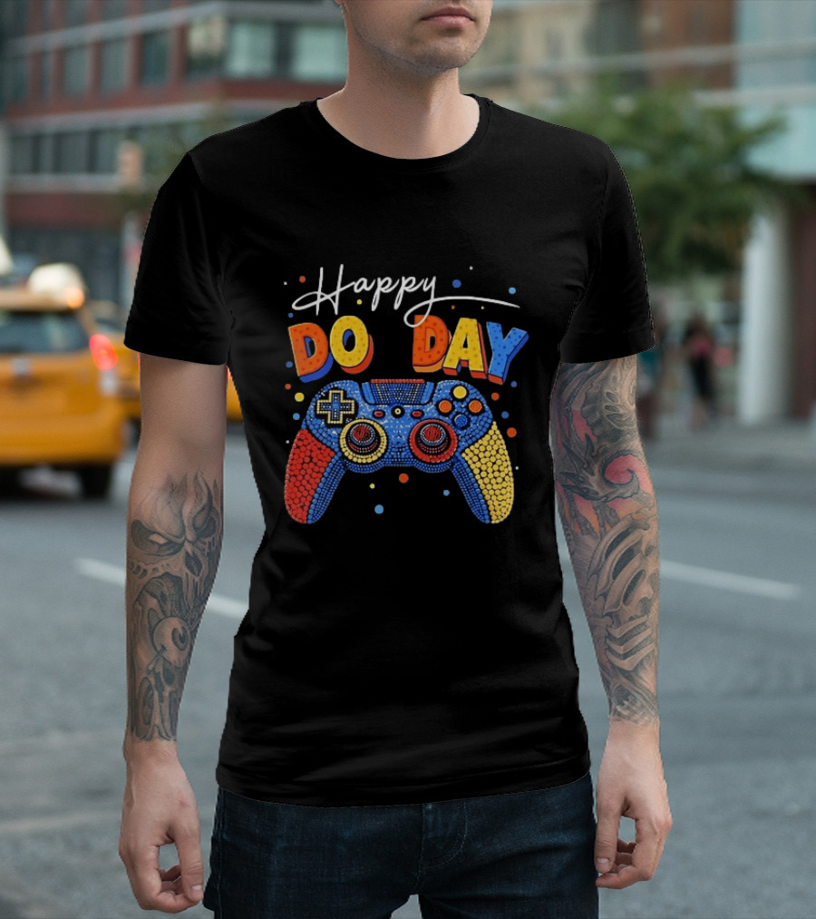 Happy Dot Day Gaming Controller Video Game Celebration T-Shirt
