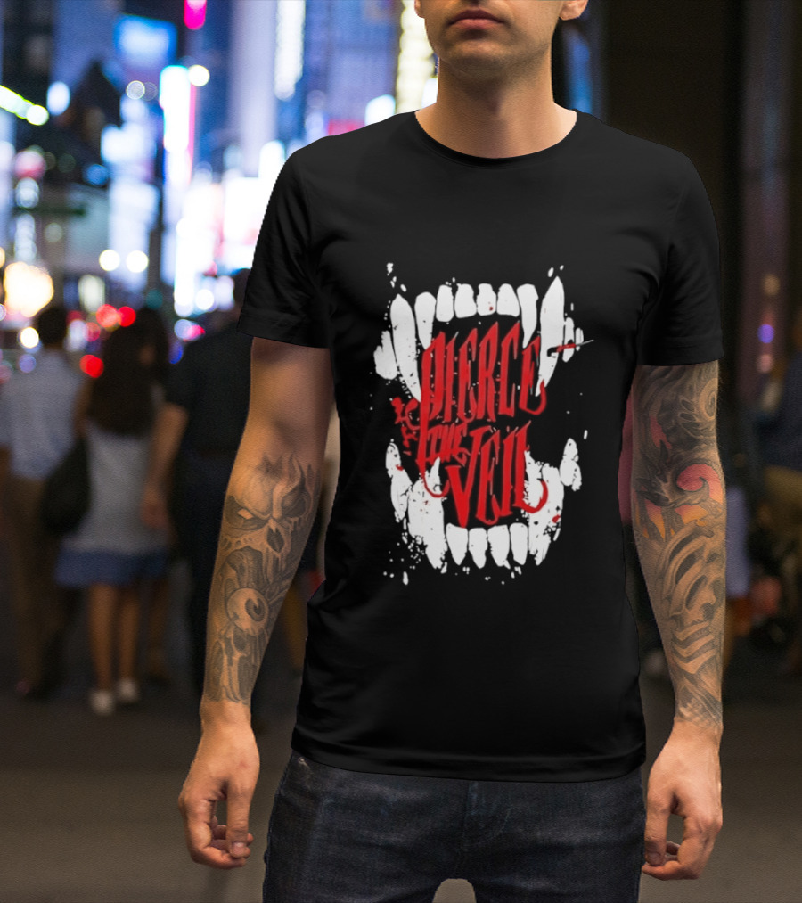 Pierce The Veil Blood Fangs Post Hardcore Band Merch T-Shirt