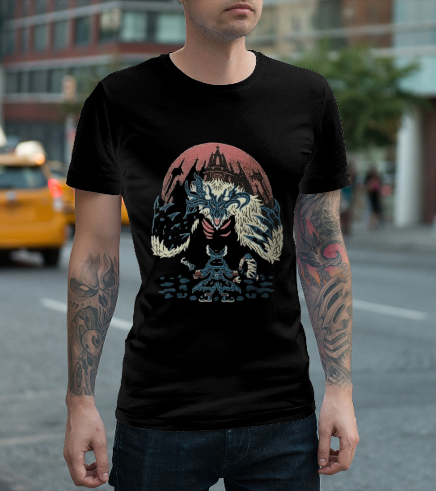 Vicar Amelia Hunter Confronts Beast At Gothic Cathedral T-Shirt