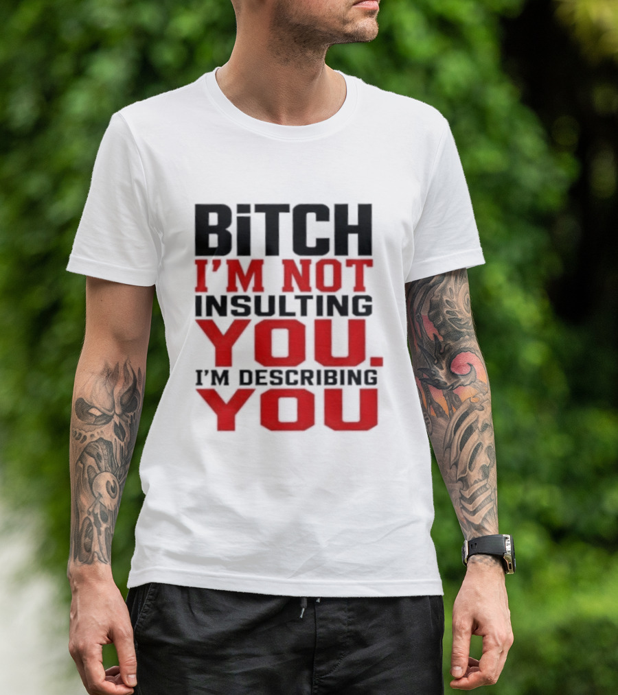 Bitch I'm Not Insulting You I'm Describing You T-Shirt