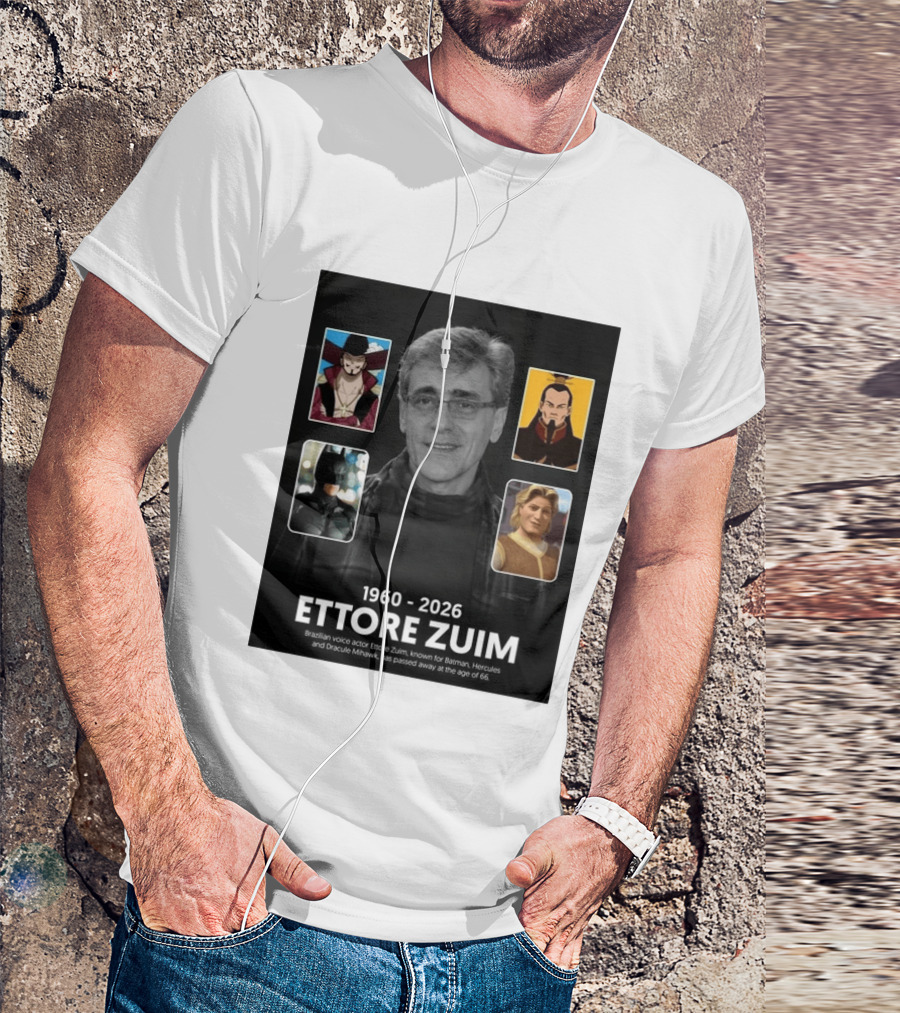 1960 2026 Ettore Zuim Batman Hercules Dracula Mihawk Voice Actor T-Shirt