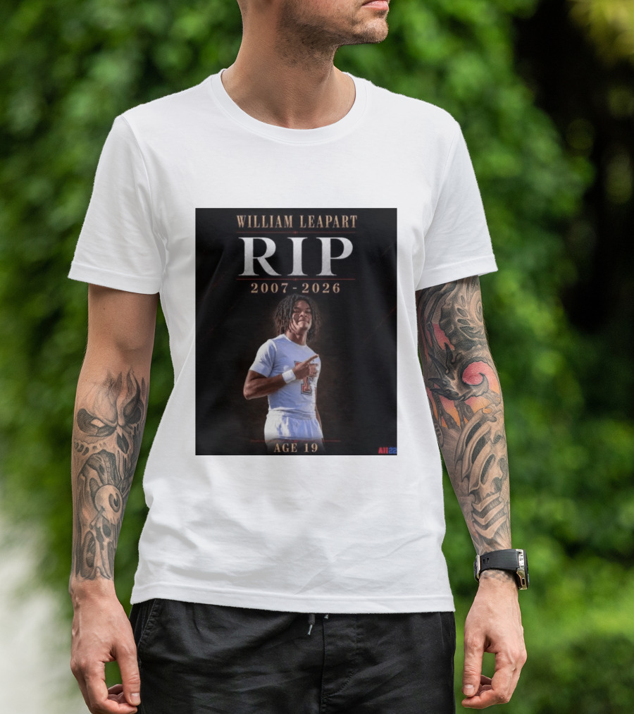 William Leapart RIP 2007 2026 Age 19 T-Shirt