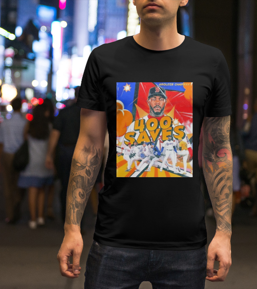Aroldis Chapman MLB 400 Saves Record Pitcher Highlights T-Shirt