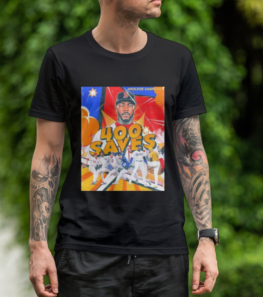 Aroldis Chapman MLB 400 Saves Record Pitcher Highlights T-Shirt