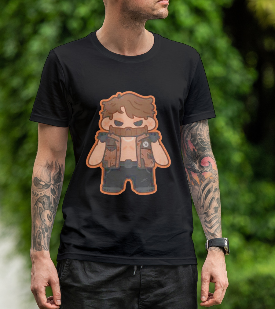 Jaden Newman Pookie Newman Cartoon Vest Bearded T-Shirt