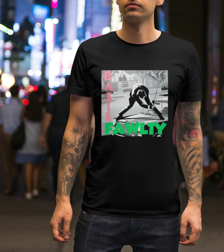 Basil Fawlty The War John Cleese British Comedy Iconic Scene T-Shirt