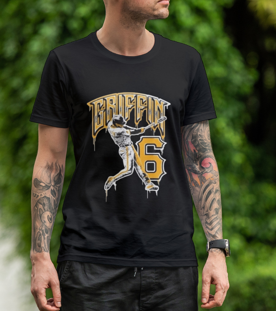 Konnor Griffin 6 Batting Baseball Pittsburgh Pirates T-Shirt