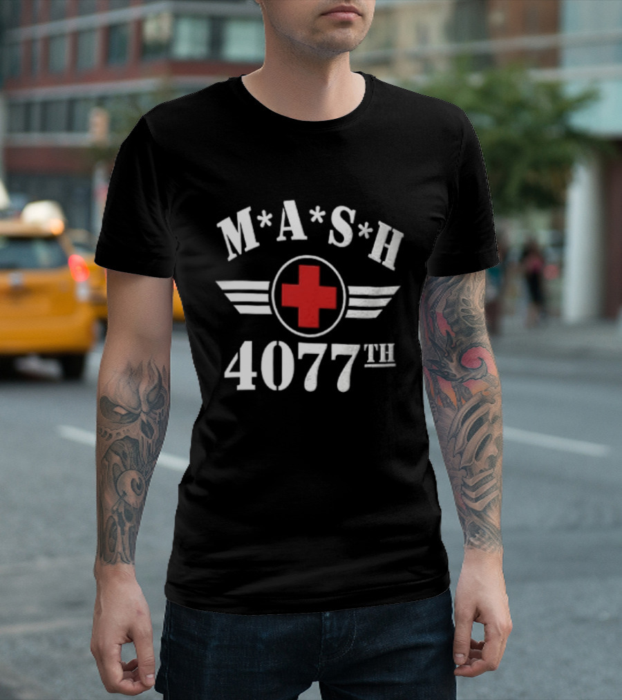 MASH 4077th Red Cross Emblem Military Series T-Shirt