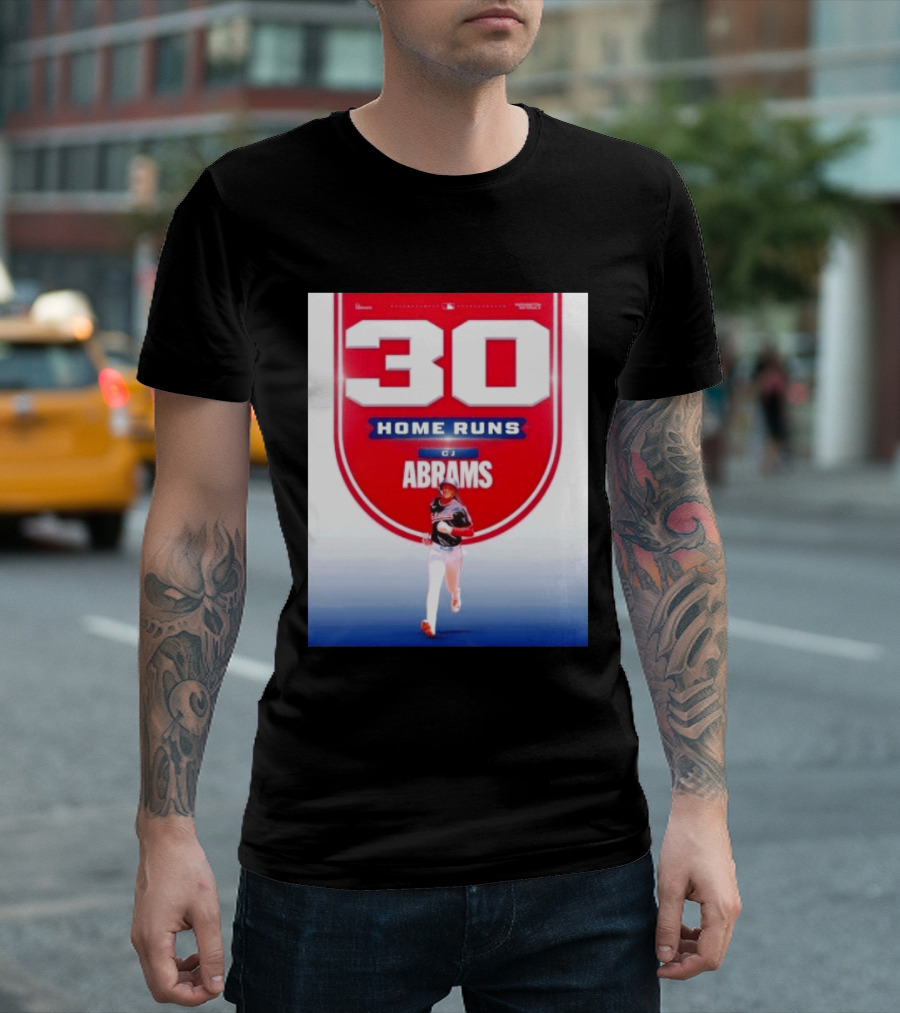 30 Home Runs CJ Abrams Washington Nationals T-Shirt