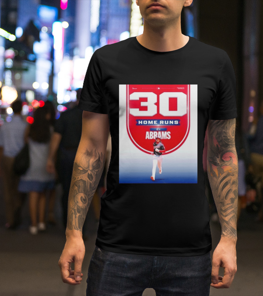 30 Home Runs CJ Abrams Washington Nationals T-Shirt