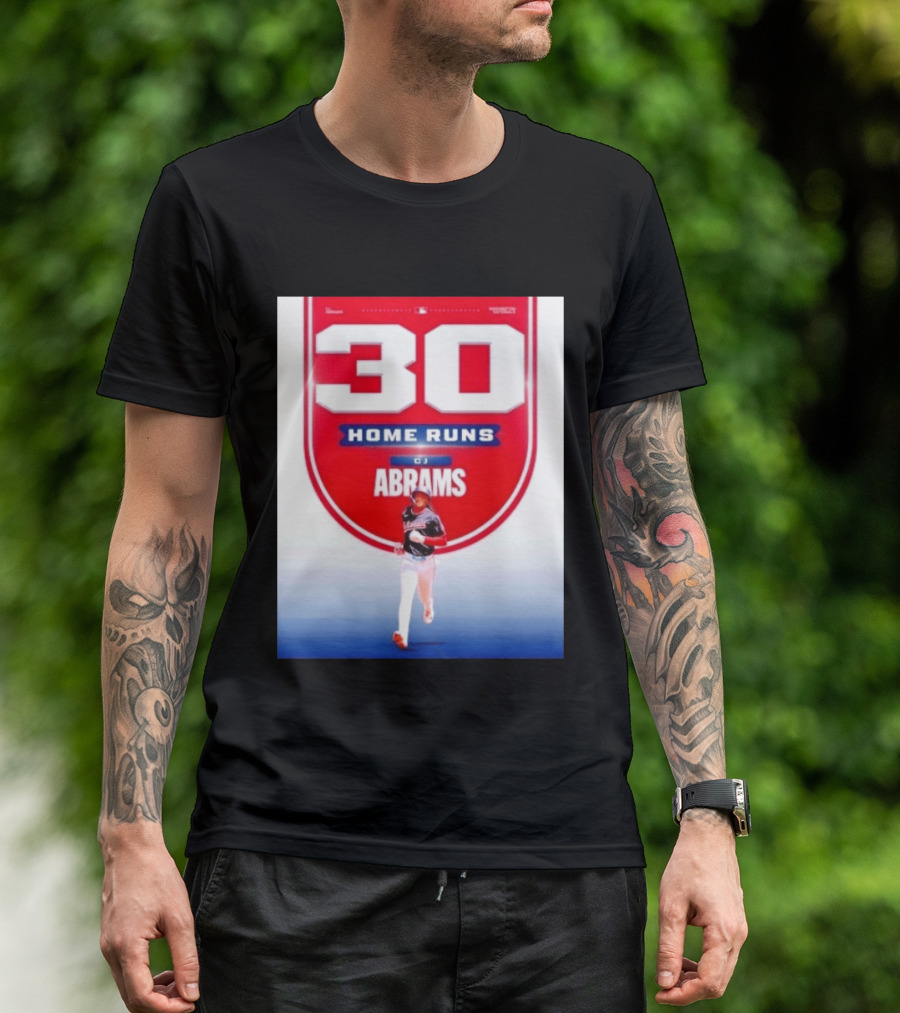 30 Home Runs CJ Abrams Washington Nationals T-Shirt