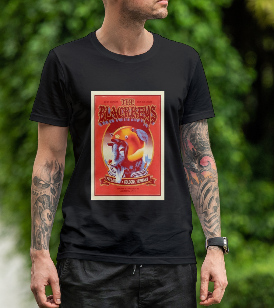 The Black Keys Palladium In Cologne Germany Concert September 6 2026 Akron OH T-Shirt