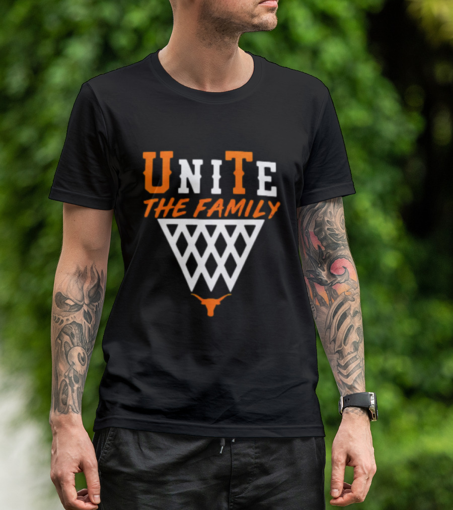 Unite The Family Mohamed Bamba Texas Longhorns Basketball Motif T-Shirt