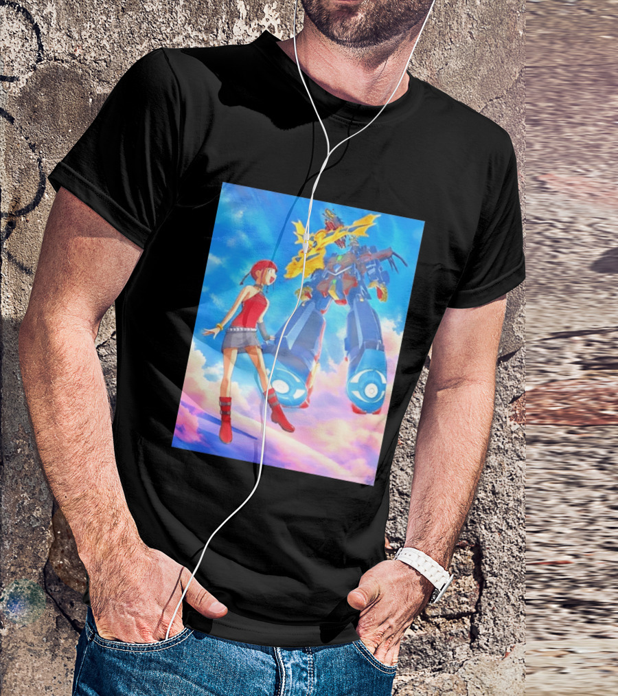 Dorothy Wayneright With The Big O Mecha From The Big O Anime Series T-Shirt