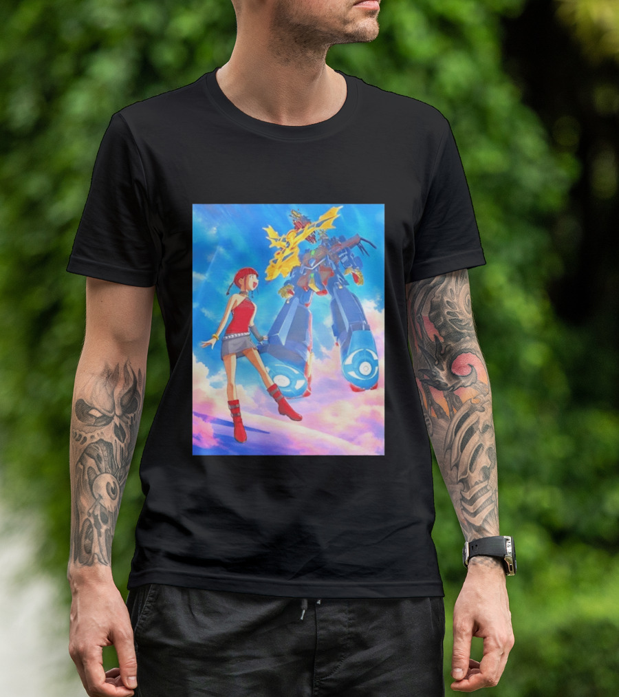 Dorothy Wayneright With The Big O Mecha From The Big O Anime Series T-Shirt