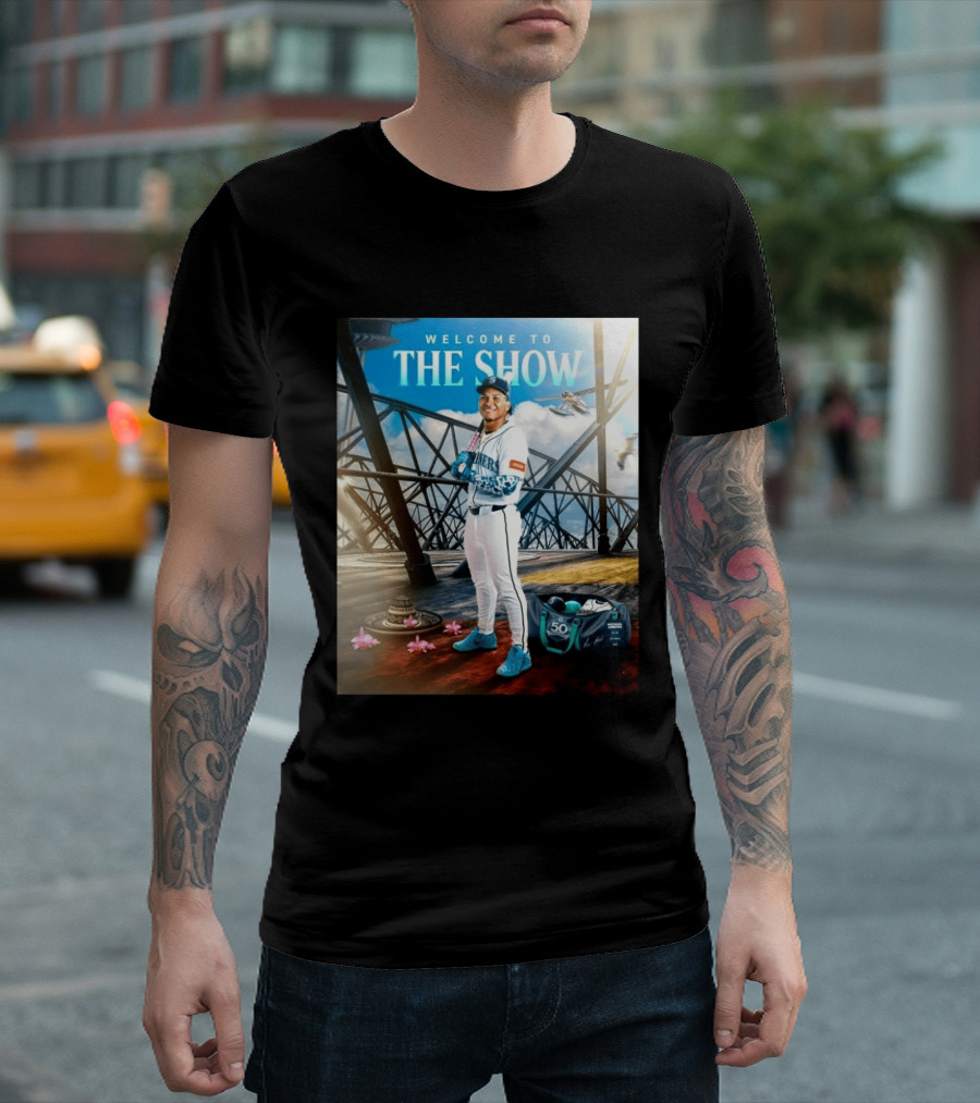 Welcome To The Show Michael Arroyo Mariners 50th Anniversary Baseball T-Shirt