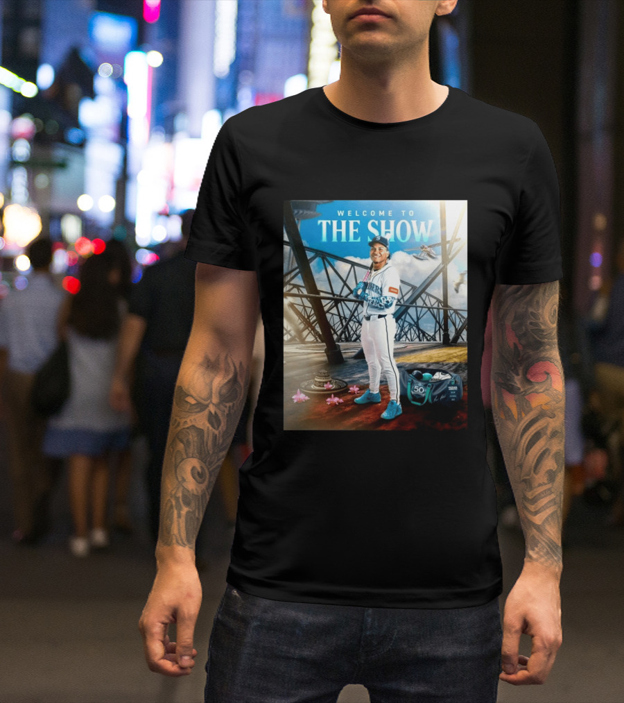 Welcome To The Show Michael Arroyo Mariners 50th Anniversary Baseball T-Shirt
