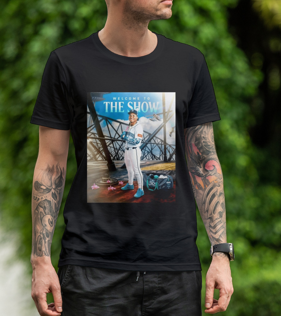 Welcome To The Show Michael Arroyo Mariners 50th Anniversary Baseball T-Shirt
