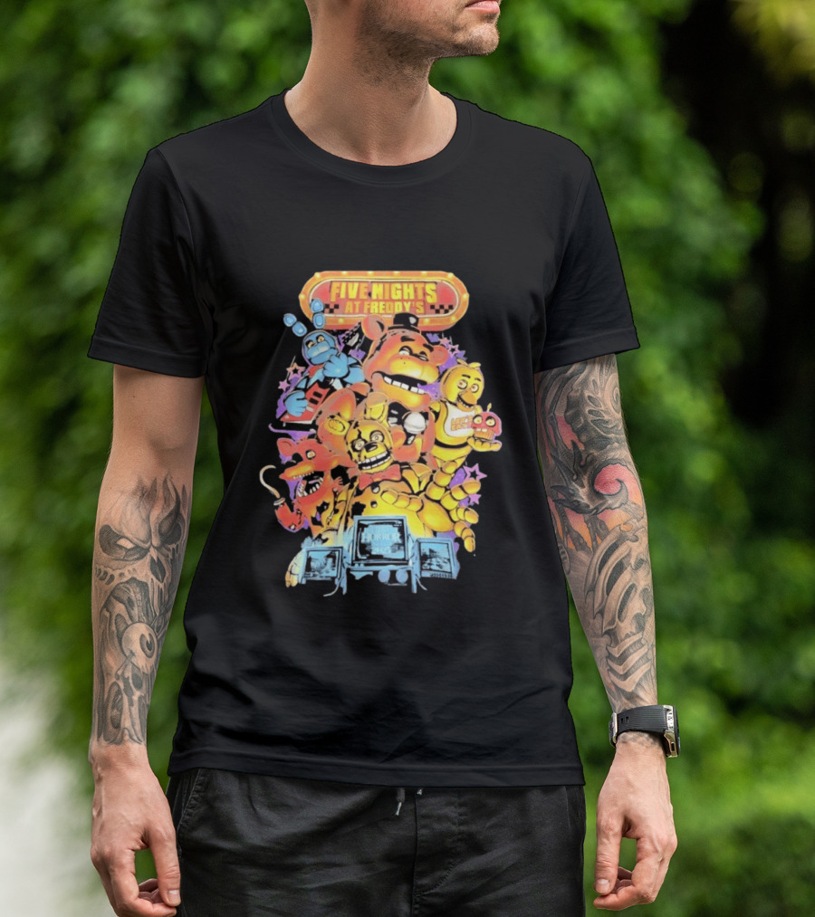 Five Nights At Freddy's Horror Nights 2023 Animatronic Characters T-Shirt