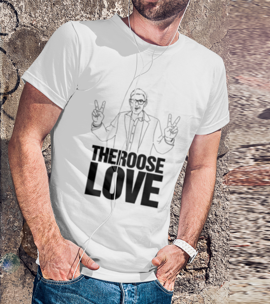 Choose Love Store Louis Theroux Choose Love Peace Sign Gesture T-Shirt