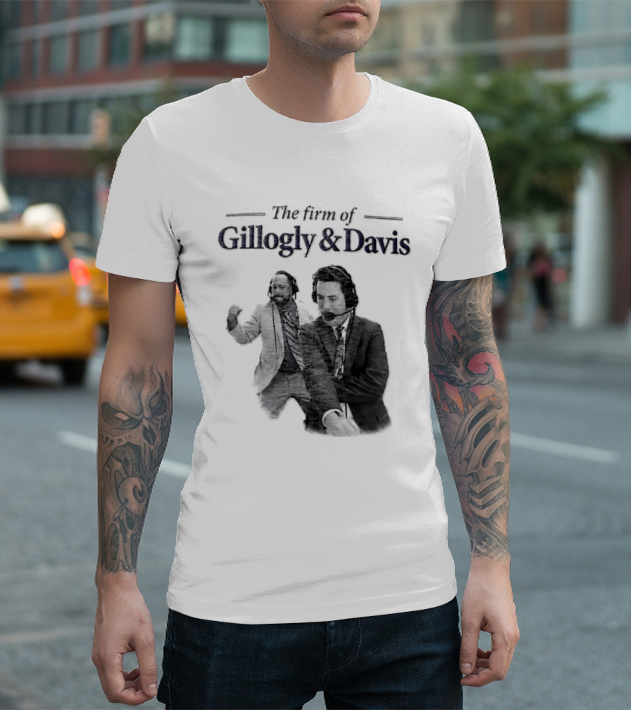 Gillogly And Davis The Firm Of Sports Commentators T-Shirt