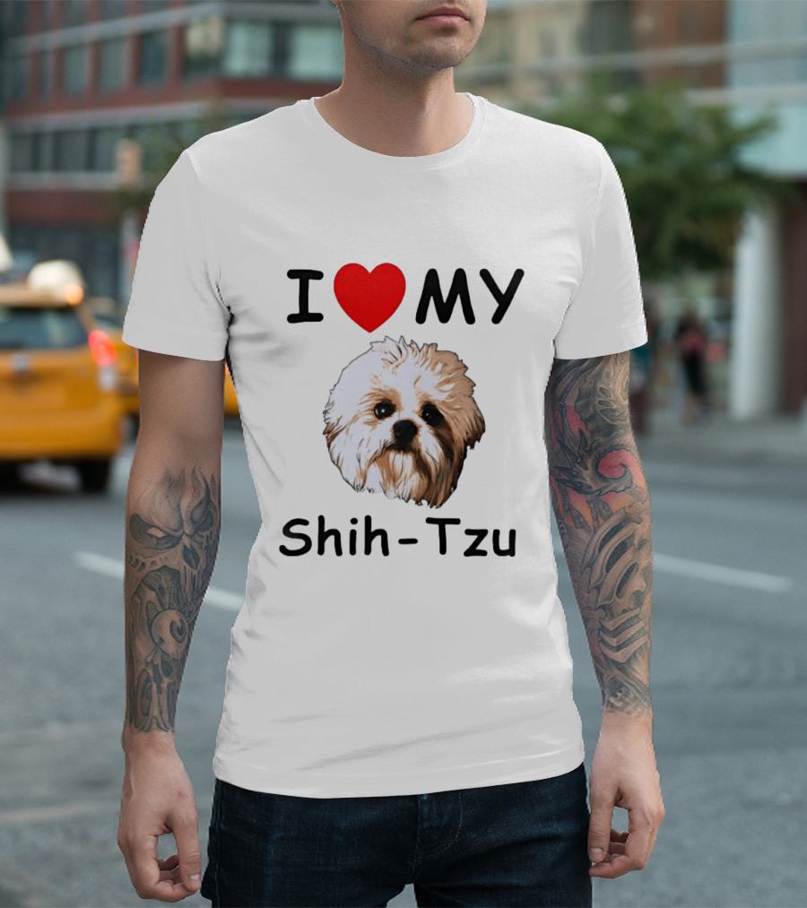 I Love My Shih Tzu Dog T-Shirt