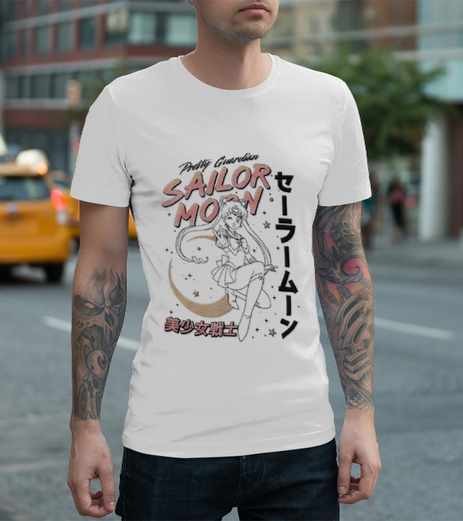 Sailor Moon Pretty Guardian Bishoujo Senshi Iconic Anime Manga T-Shirt