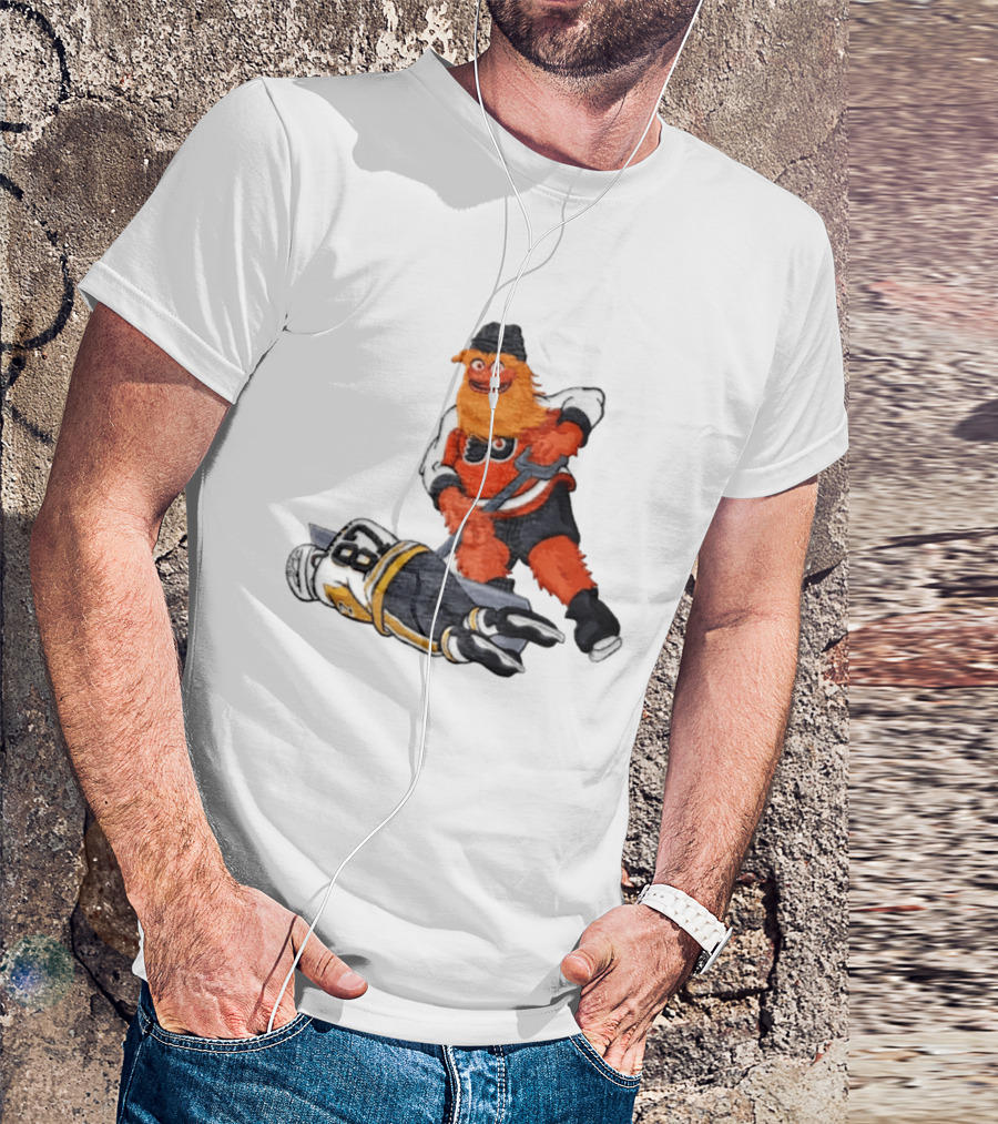 Sidney Crosby Philadelphia Flyers Gritty NHL Pittsburgh Penguins Hockey T-Shirt