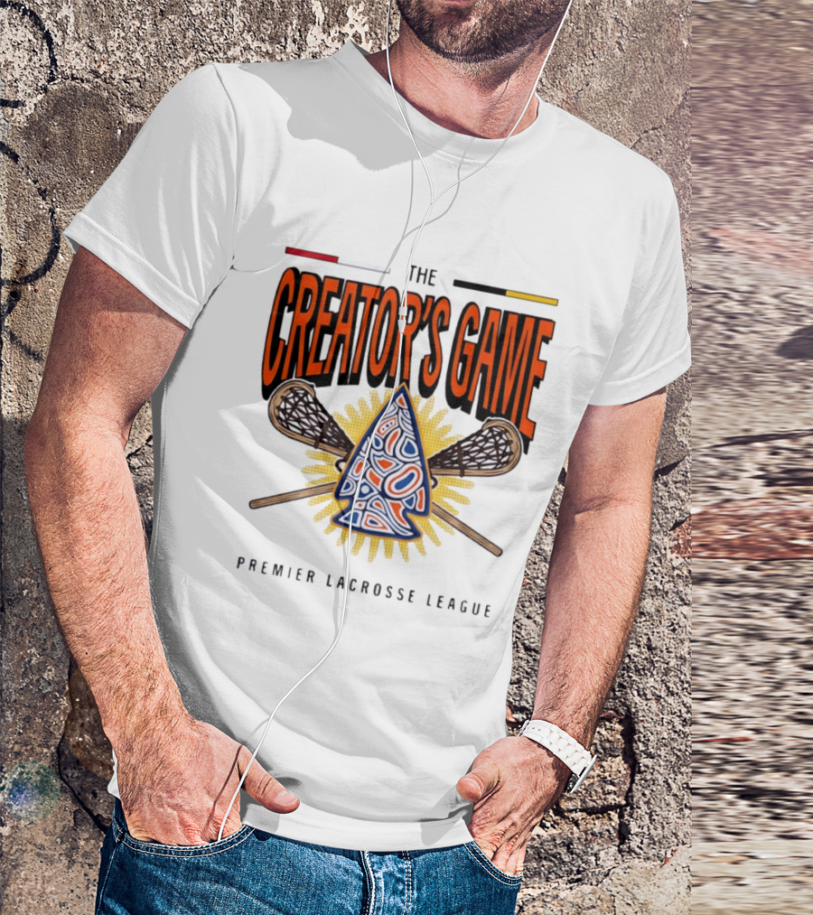 The Creator's Game Premier Lacrosse League Iconic Lacrosse Sticks T-Shirt