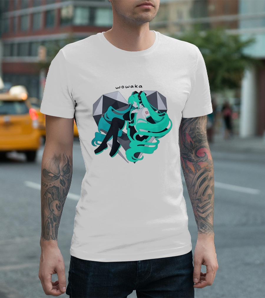 Wowaka 01 Hatsune Miku Heart Vocaloid Anime T-Shirt