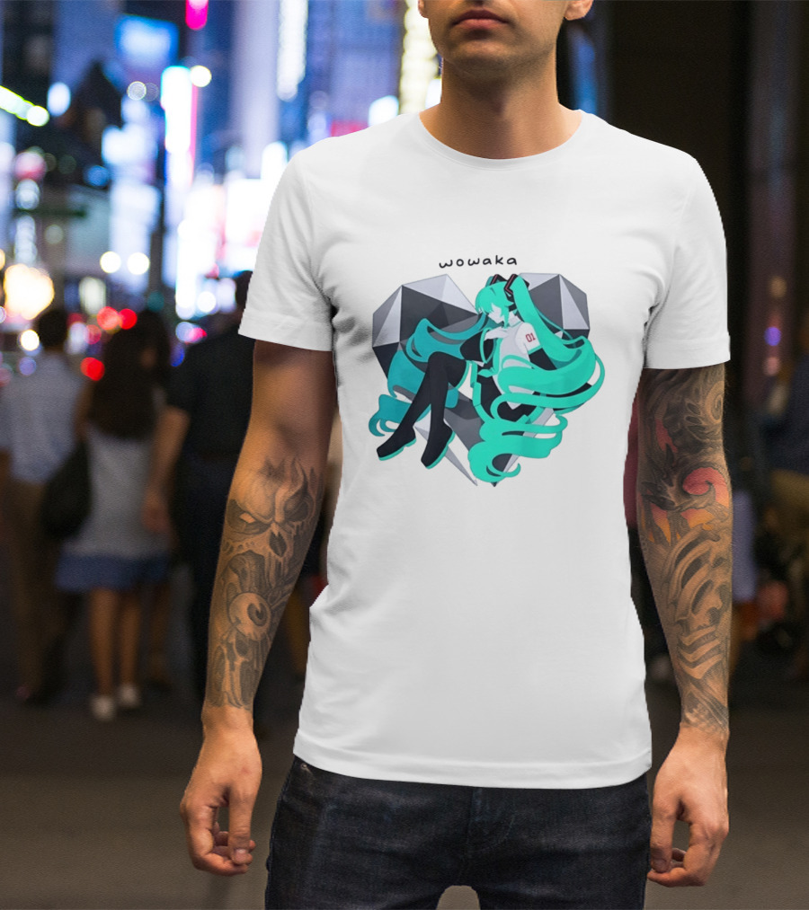 Wowaka 01 Hatsune Miku Heart Vocaloid Anime T-Shirt