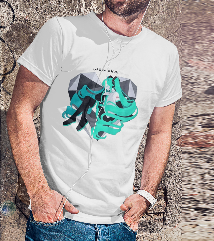 Wowaka 01 Hatsune Miku Heart Vocaloid Anime T-Shirt